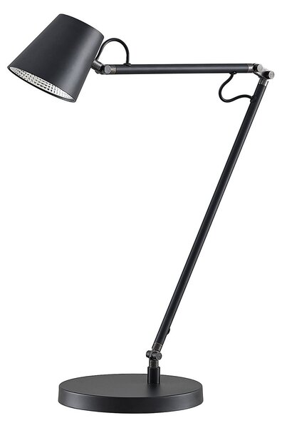Lampade da tavolo Lucande, Tarris, dimmerabile, Nero, Studio / Ufficio, Metallo, Moderno