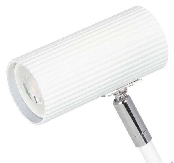 Globen Lighting Lampada con morsetto Hubble, Bianco / Opale, Soggiorno / Sala da pranzo, Metallo, Design, Lampada con morsetto
