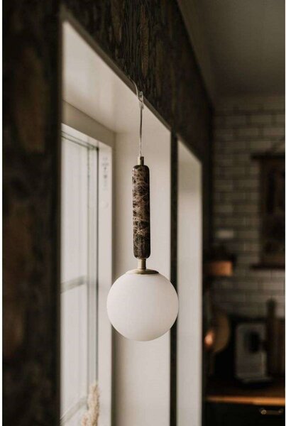 Globen Lighting Lampada a sospensione Torrano, dimmerabile, Marrone / Ruggine, Soggiorno / Sala da pranzo, Pietra, Design, Lampada a sospensione