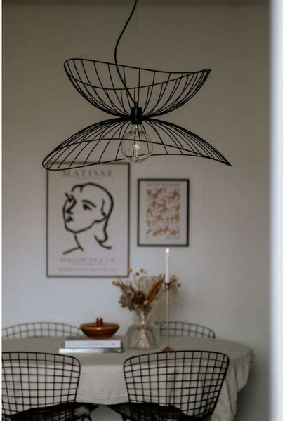 Globen Lighting Lampada a sospensione RAY, dimmerabile, Nero, Soggiorno / Sala da pranzo, Metallo, Moderno, Lampada a sospensione