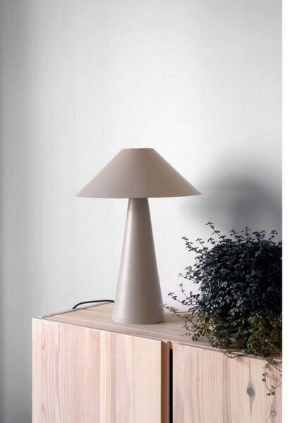 Globen Lighting Lampada da tavolo Cannes, Crema / Ambra, Soggiorno / Sala da pranzo, Metallo, Scandinavo, Lampada da tavolo