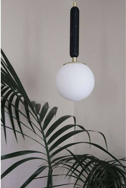 Globen Lighting Lampada a sospensione Torrano, dimmerabile, Verde, Soggiorno / Sala da pranzo, Pietra, Design, Lampada a sospensione