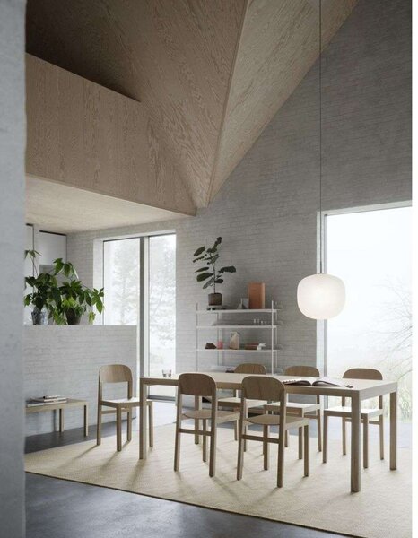 Lampada a sospensione Muuto, Rosso, Soggiorno, Vetro