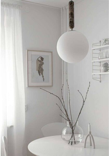 Globen Lighting Lampada a sospensione Torrano, dimmerabile, Marrone / Ruggine, Soggiorno / Sala da pranzo, Pietra, Design, Lampada a sospensione