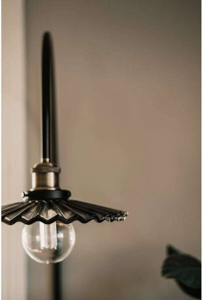 Globen Lighting Applique da parete COBBLER, Alluminio / Grigio / Zincato, Soggiorno / Sala da pranzo, Vetro, Vintage, Applique