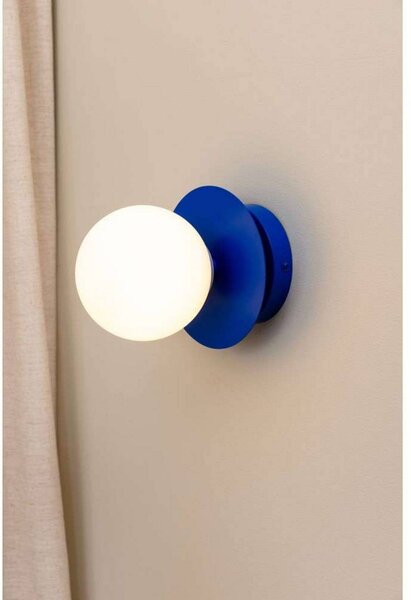 Globen Lighting Applique da parete ART DECO, dimmerabile, Blu, Soggiorno / Sala da pranzo, Metallo, Design, Applique
