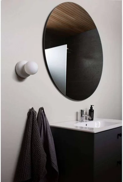 Globen Lighting Applique da parete Torrano, dimmerabile, Bianco / Opale, Soggiorno / Sala da pranzo, Pietra, Design, Applique