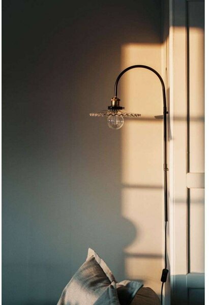 Globen Lighting Applique da parete COBBLER, Chiaro / Trasparente, Soggiorno / Sala da pranzo, Vetro, Vintage, Applique