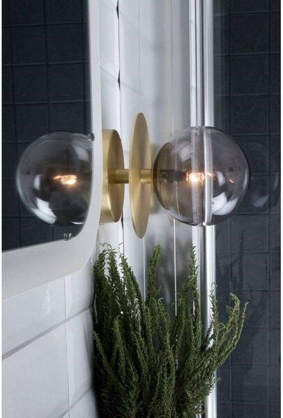 Globen Lighting Applique da parete ART DECO, dimmerabile, Ottone / Oro, Soggiorno / Sala da pranzo, Metallo, Design, Applique