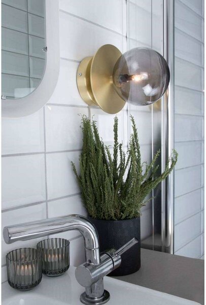 Globen Lighting Applique da parete ART DECO, dimmerabile, Ottone / Oro, Soggiorno / Sala da pranzo, Metallo, Design, Applique
