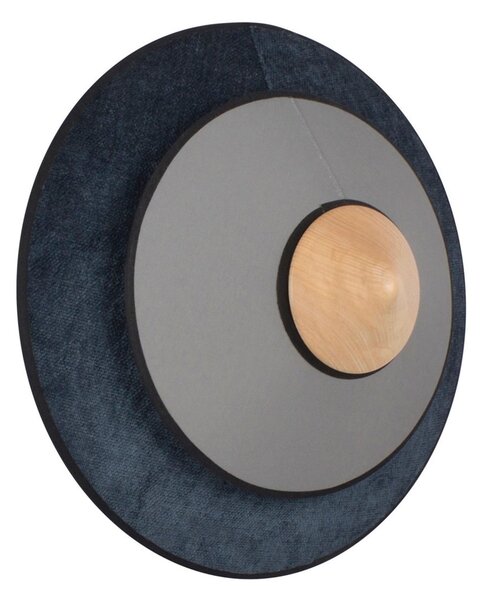 Applique da parete Forestier, Cymbal S, Blu, Soggiorno, Tessuto / Tessile, Design