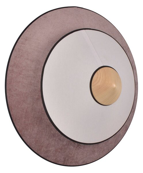 Applique da parete Forestier, Cymbal S, Rosa / Rosé, Soggiorno, Tessuto / Tessile, Design