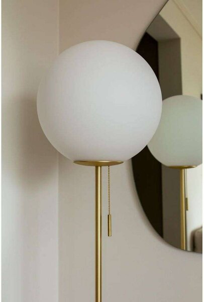 Globen Lighting Lampada da terra Torrano, Crema / Ambra, Soggiorno / Sala da pranzo, Pietra, Design, Lampada da terra