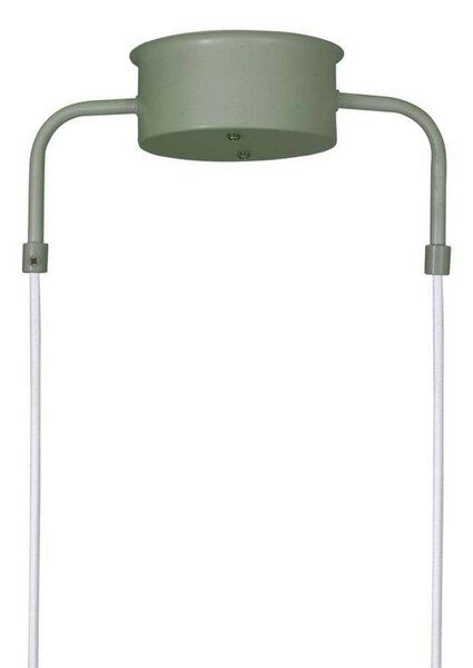 Globen Lighting Lampada a sospensione CURVE 5, dimmerabile, Verde, Soggiorno / Sala da pranzo, Metallo, Vintage, Lampada a sospensione
