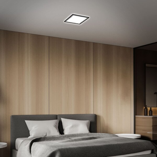 Briloner 7457-414 - Plafoniera LED SLIM LED/18W/230V 4000K 29x29 cm nero