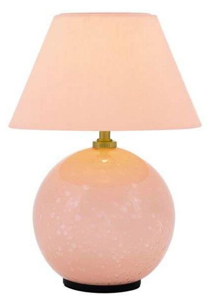 Globen Lighting Lampada da tavolo IRIS, dimmerabile, Violetto / Fucsia / Rosa, Soggiorno / Sala da pranzo, Tessuto / Stoffa / Seta, Vintage, Lampada da tavolo