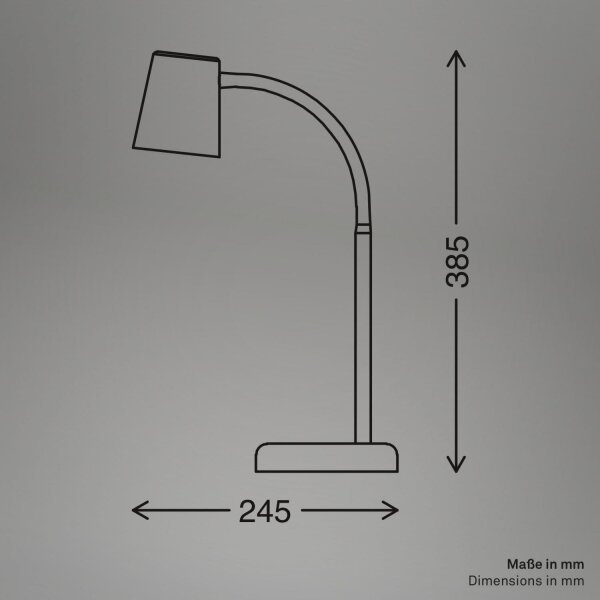 Briloner 7476-011 - Lampada da tavolo SKRIVA 1xGU10/9W/230V beige