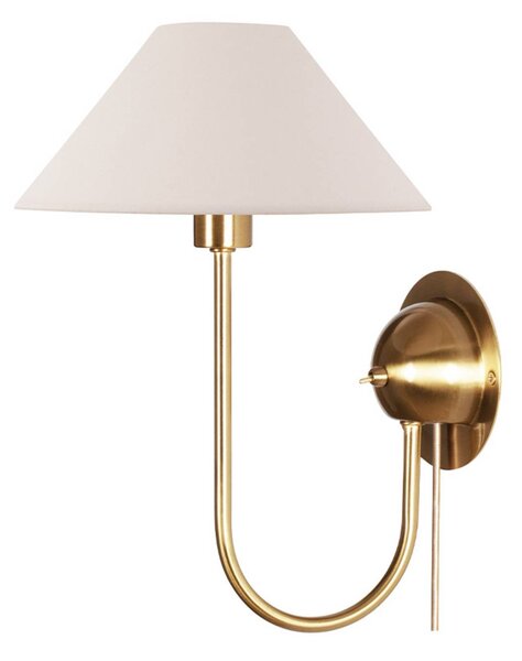 Globen Lighting applique IRIS, color crema, altezza 32 cm IRIS, Crema / Ambra, Soggiorno / Sala da pranzo, Tessuto / Stoffa / Seta, Vintage