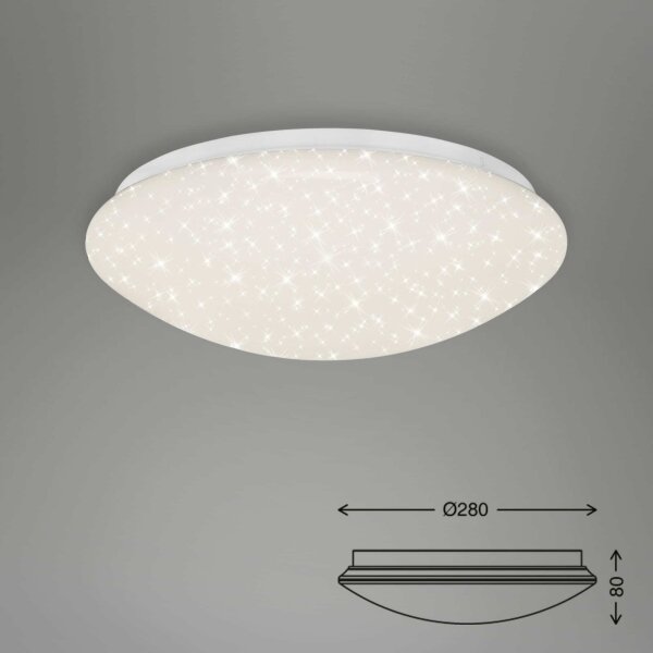 Briloner 3373-016 - Plafoniera LED dimmerabile STARRY LED/15W/230V 3000-6500K con telecomando