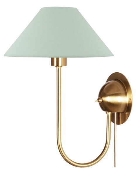 Globen Lighting applique IRIS, verde, altezza 32 cm IRIS, Verde, Soggiorno / Sala da pranzo, Tessuto / Stoffa / Seta, Vintage