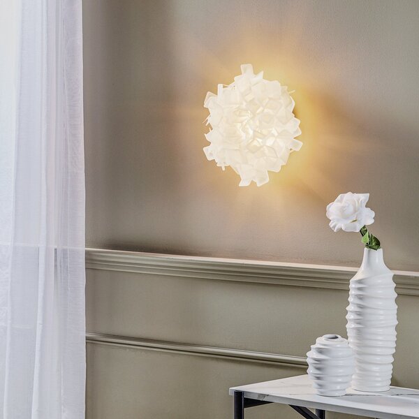 Plafoniera Slamp, Clizia, dimmerabile, Bianco, Soggiorno, Plastica, Design