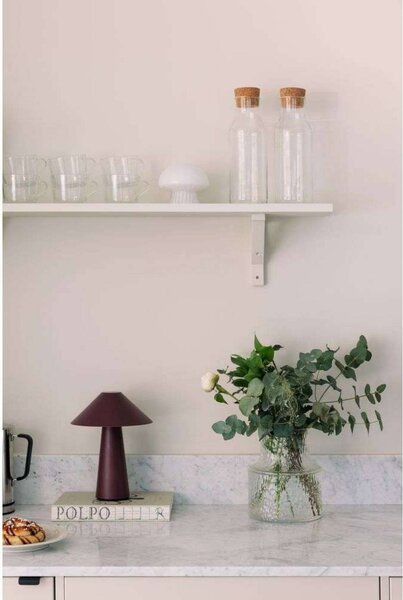 Globen Lighting Lampada da tavolo Cannes, dimmerabile, Rosso, Soggiorno / Sala da pranzo, Plastica, Scandinavo, Lampada da tavolo