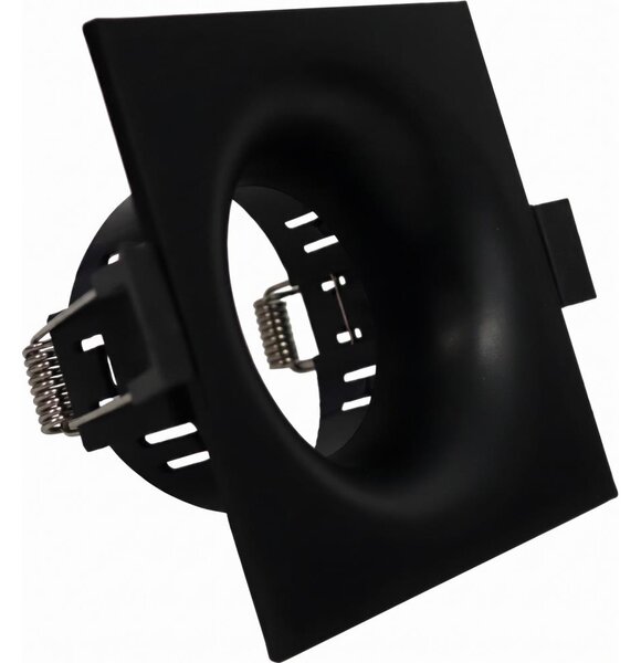 Cornice per faretto da incasso GU10 8,6x8,6 cm nera