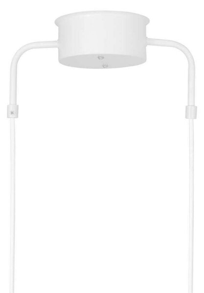 Globen Lighting Lampada a sospensione CURVE 5, dimmerabile, Bianco / Opale, Soggiorno / Sala da pranzo, Metallo, Vintage, Lampada a sospensione