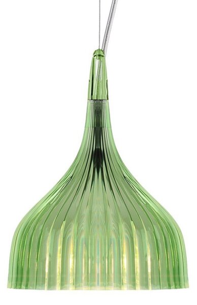 Lampada a sospensione Kartell, É, Verde, Soggiorno, Plastica, Design