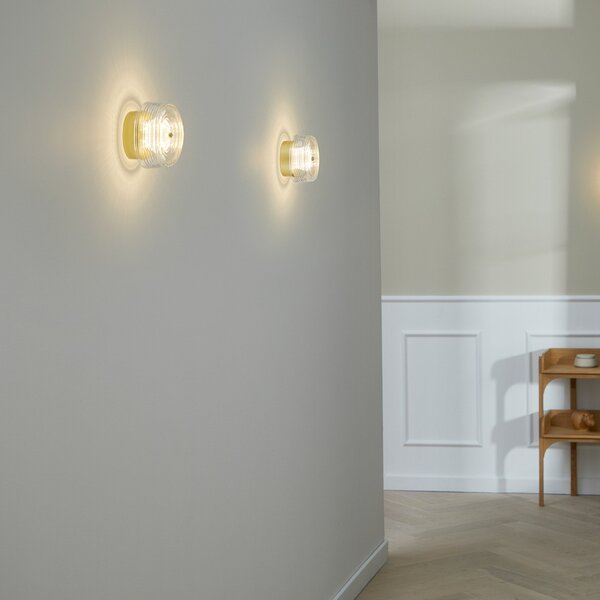 Applique da parete LOOM DESIGN, Glow, dimmerabile, Dorato / Ottone, Soggiorno, Plastica, Moderno