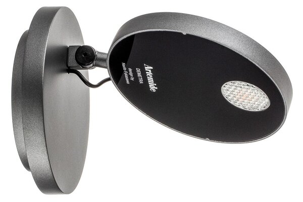 Applique da parete Artemide, Demetra Spotlight, dimmerabile, Nero, Soggiorno, Metallo, Design