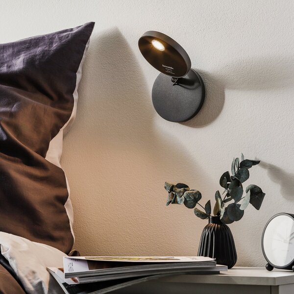 Applique da parete Artemide, Demetra Spotlight, dimmerabile, Nero, Soggiorno, Metallo, Design