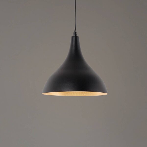 Lampada a sospensione Berceste Opviq, dimmerabile, Nero, Soggiorno / Sala da pranzo, Metallo, Lampada a sospensione