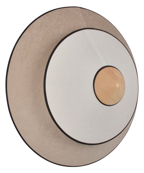 Applique da parete Forestier, Cymbal S, Beige, Soggiorno, Tessuto / Tessile, Design