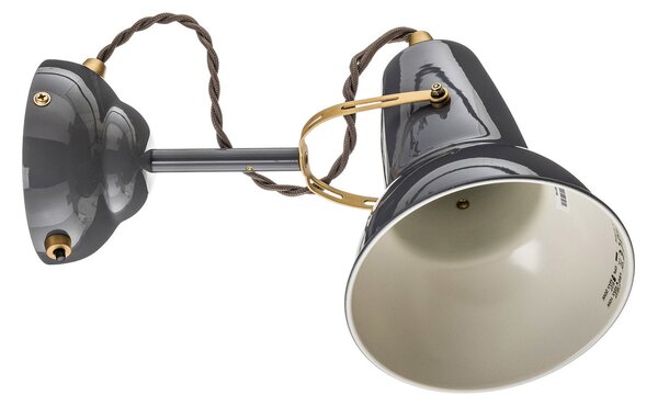 Applique da parete Anglepoise, Original 1227 Brass, dimmerabile, Grigio, Soggiorno, Metallo, Industriale