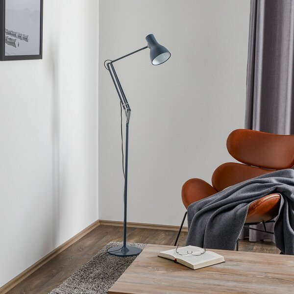 Lampada da terra Anglepoise, Type 75, Grigio, Soggiorno, Metallo, Industriale