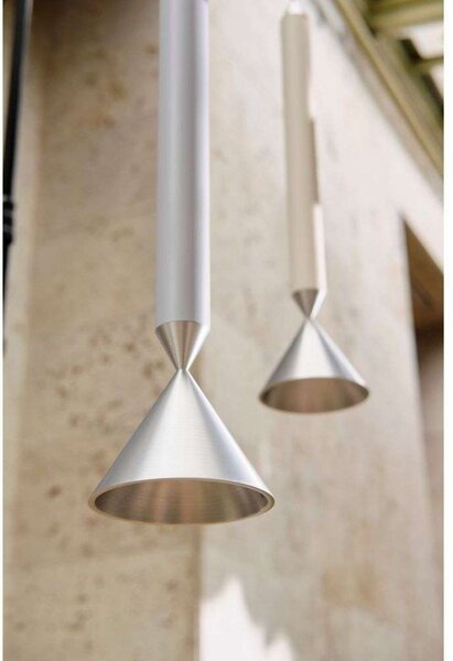 Lampada a sospensione Pholc, Grigio, Soggiorno, Alluminio