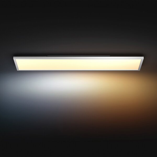 Plafoniera Philips Hue, Aurelle, dimmerabile, Bianco, Soggiorno, Metallo, Moderno