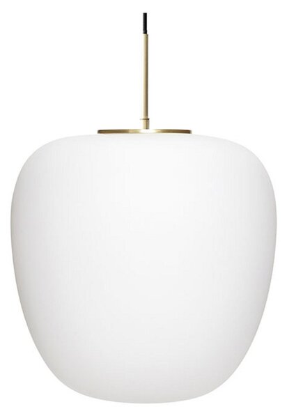 Lampada a sospensione Hübsch, Muse, dimmerabile, Bianco, Soggiorno, Vetro, Scandinavo