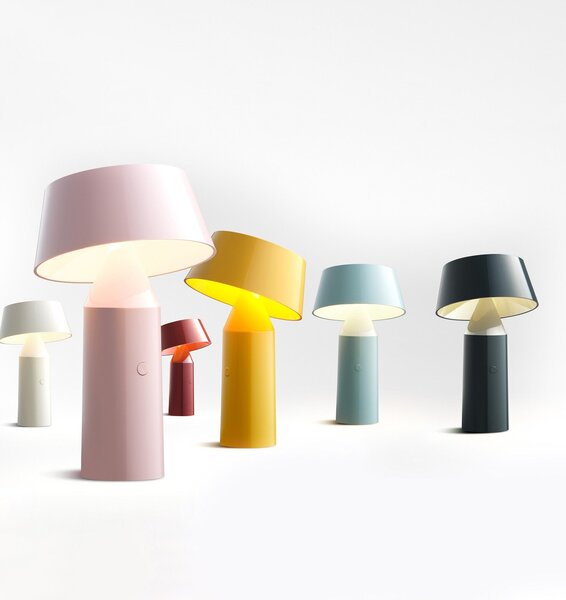 Lampade da tavolo MARSET, Bicoca, dimmerabile, Blu, Soggiorno, Plastica, Design
