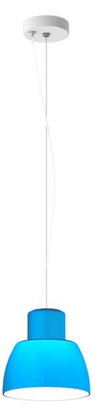 Lampada a sospensione Nemo Lighting, Lorosae, dimmerabile, Blu, Soggiorno, Vetro