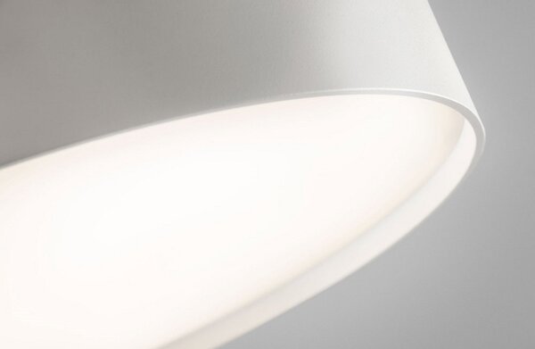 Plafoniera LIGHT-POINT, dimmerabile, Bianco, Soggiorno, Alluminio