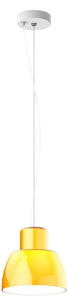 Lampada a sospensione Nemo Lighting, Lorosae, dimmerabile, Giallo, Soggiorno, Vetro