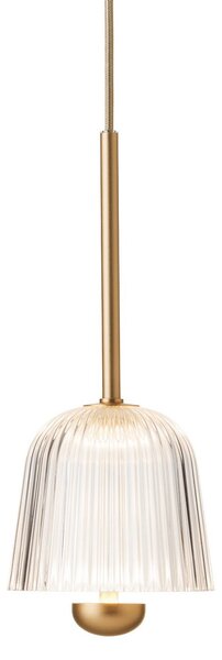 Lampada a sospensione Nuura Aps, Asteea, dimmerabile, Dorato / Ottone, Soggiorno, Metallo, Scandinavo