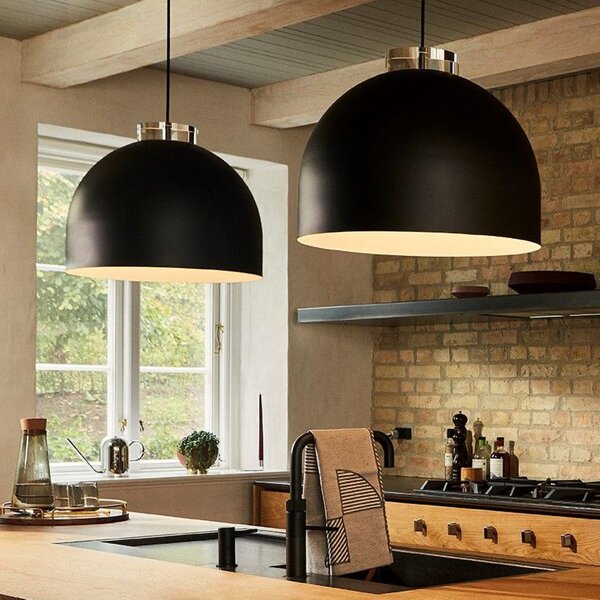 Lampada a sospensione AYTM, Luceo, dimmerabile, Nero, Soggiorno, Metallo, Design