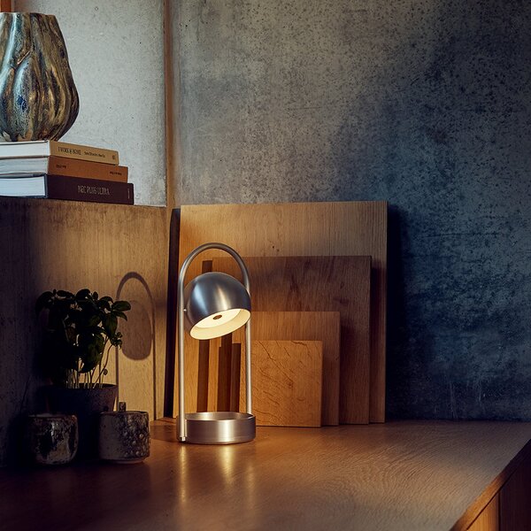 Lampade da tavolo FRANDSEN, Ball Portable, dimmerabile, Metallizzato, Soggiorno, Metallo