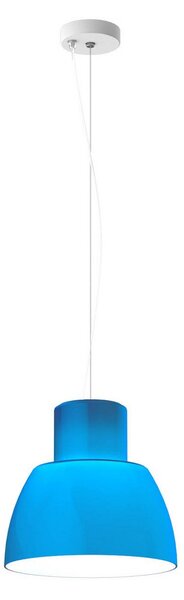 Lampada a sospensione Nemo Lighting, Lorosae, dimmerabile, Blu, Soggiorno, Vetro