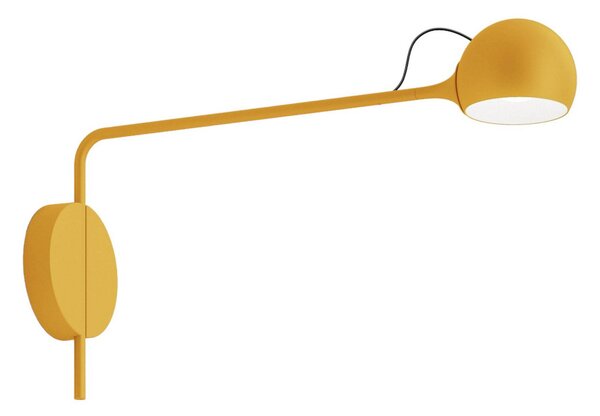 Applique da parete Artemide, Ixa, dimmerabile, Giallo, Soggiorno, Metallo, Design