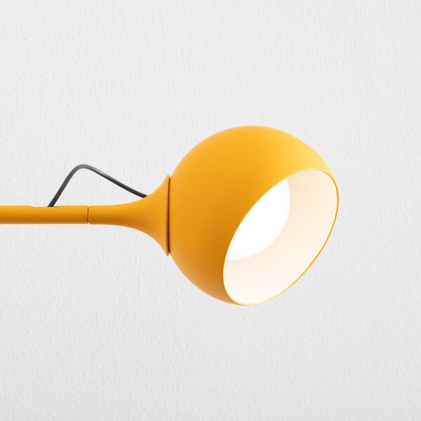 Applique da parete Artemide, Ixa, dimmerabile, Giallo, Soggiorno, Metallo, Design