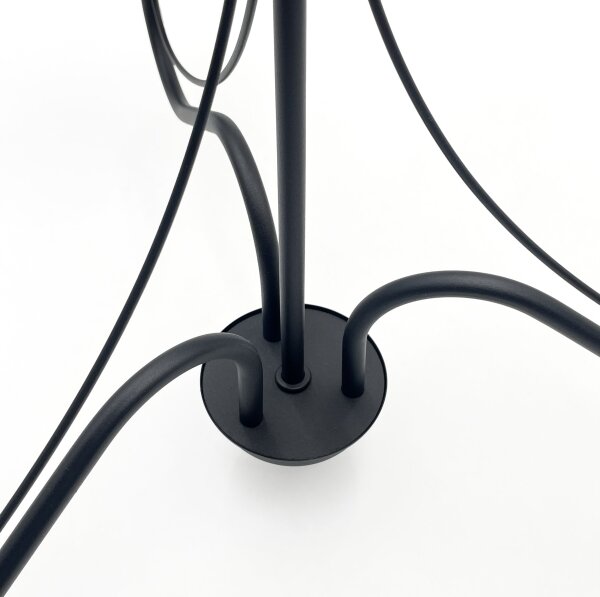Lampadario a catena ANTON 3xE14/15W/230V nero
